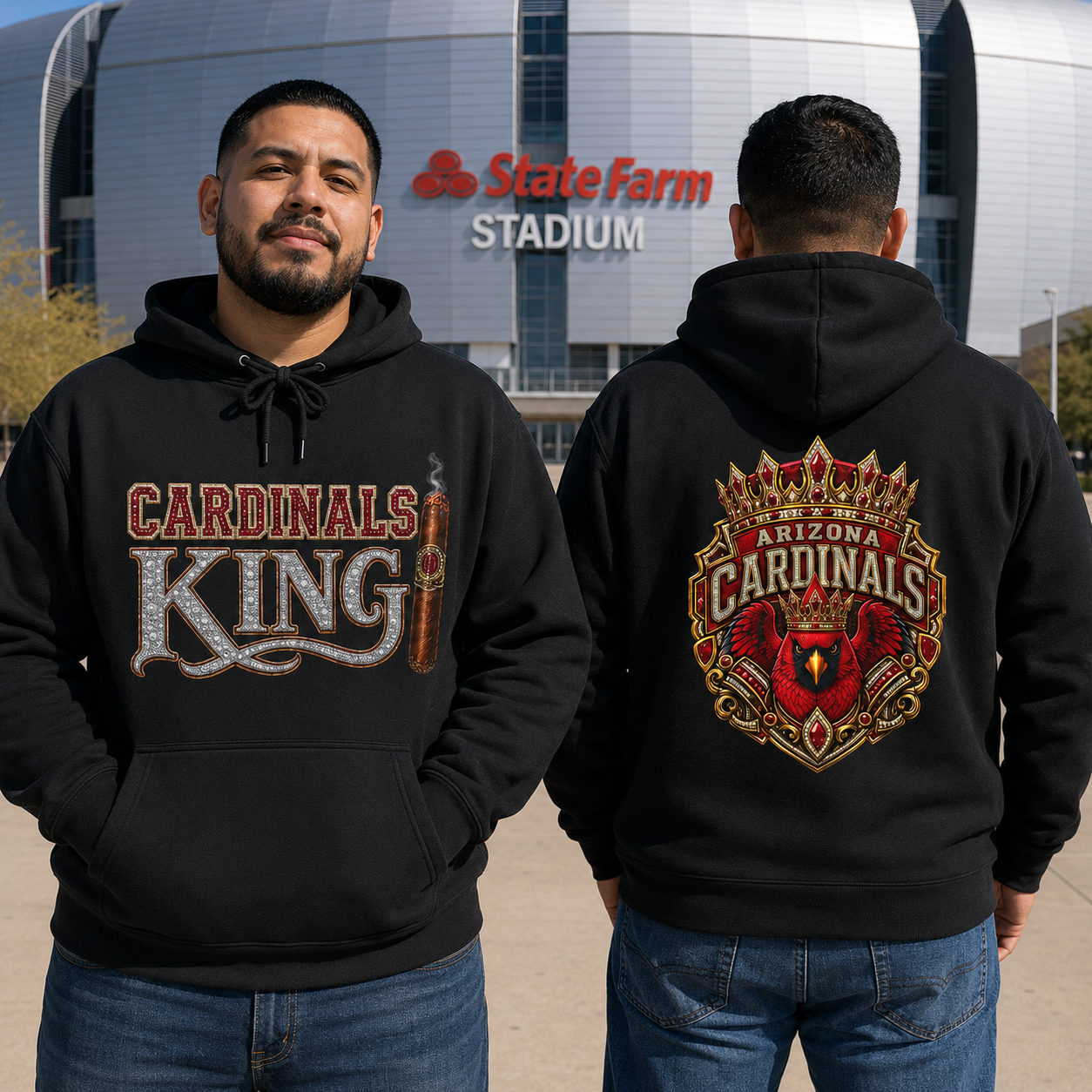 Cardinals King Hoodie